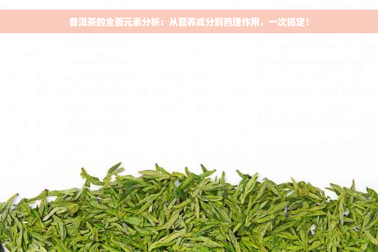 普洱茶的全面元素分析：从营养成分到药理作用，一次搞定！