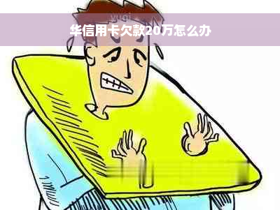 华信用卡欠款20万怎么办