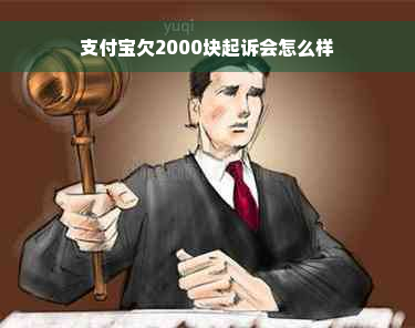 支付宝欠2000块起诉会怎么样