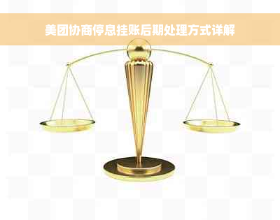 美团协商停息挂账后期处理方式详解