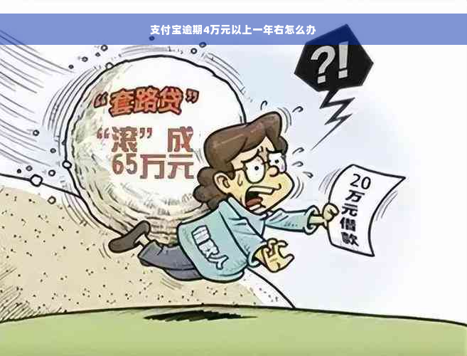 支付宝逾期4万元以上一年右怎么办