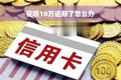 花呗10万逾期了怎么办