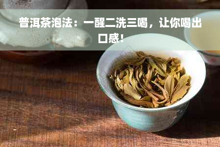 普洱茶泡法：一醒二洗三喝，让你喝出口感！