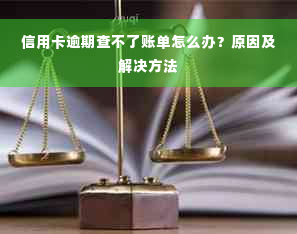 信用卡逾期查不了账单怎么办？原因及解决方法