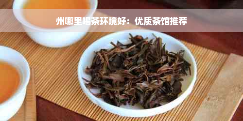 州哪里喝茶环境好：优质茶馆推荐