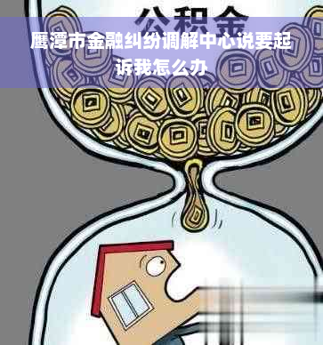 鹰潭市金融纠纷调解中心说要起诉我怎么办