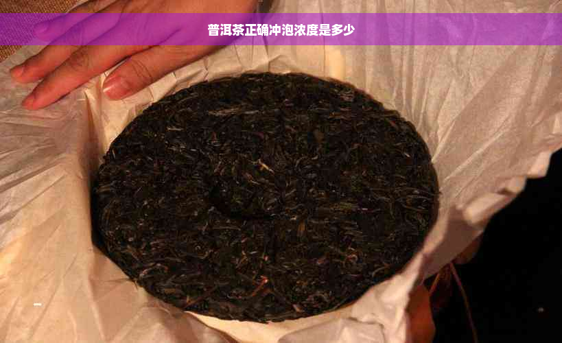 普洱茶正确冲泡浓度是多少