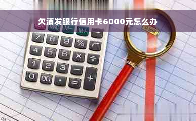 欠浦发银行信用卡6000元怎么办