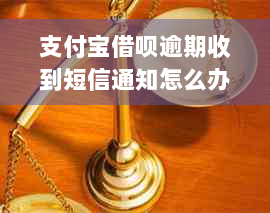 支付宝借呗逾期收到短信通知怎么办