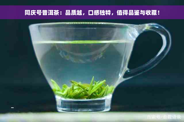 同庆号普洱茶：品质越，口感独特，值得品鉴与收藏！