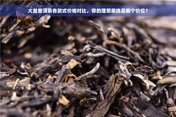 大益普洱茶各款式价格对比，你的理想茶选是哪个价位？