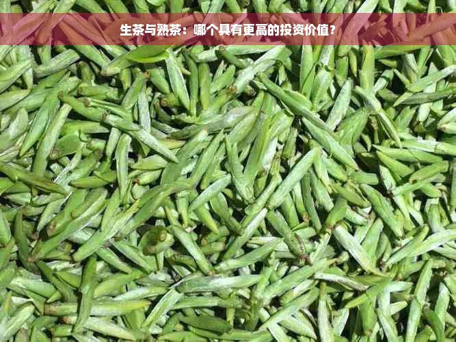 生茶与熟茶：哪个具有更高的投资价值？