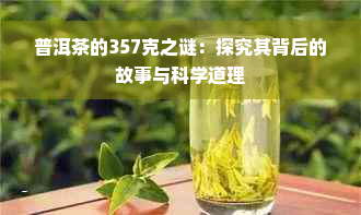 普洱茶的357克之谜：探究其背后的故事与科学道理