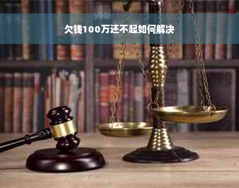 欠钱100万还不起如何解决