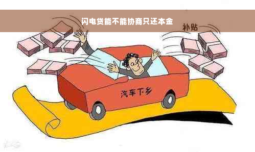 闪电贷能不能协商只还本金