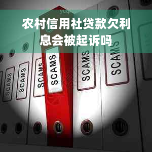 农村信用社贷款欠利息会被起诉吗