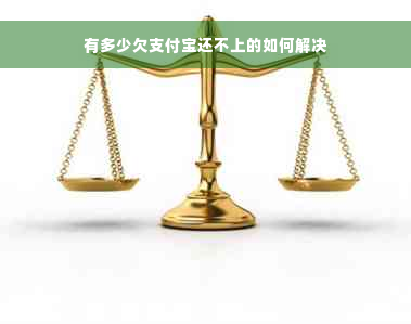 有多少欠支付宝还不上的如何解决