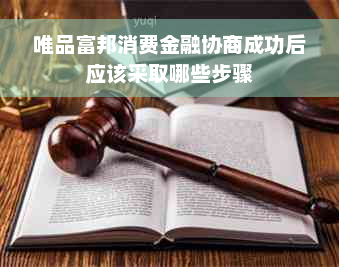 唯品富邦消费金融协商成功后应该采取哪些步骤