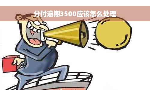 分付逾期3500应该怎么处理