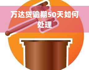 万达贷逾期50天如何处理