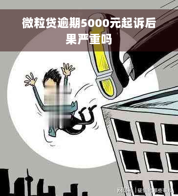 微粒贷逾期5000元起诉后果严重吗