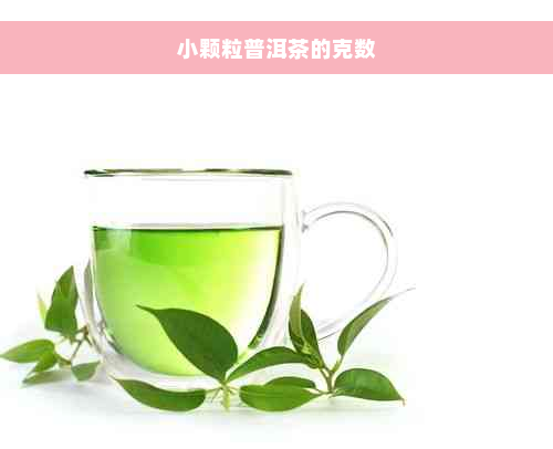 小颗粒普洱茶的克数