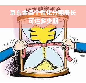 京东金条个性化分期最长可达多少期