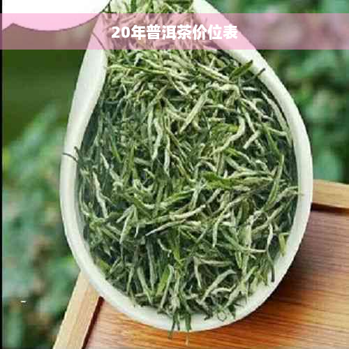 20年普洱茶价位表