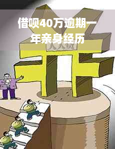 借呗40万逾期一年亲身经历