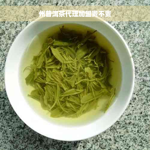 州普洱茶代理加盟贵不贵