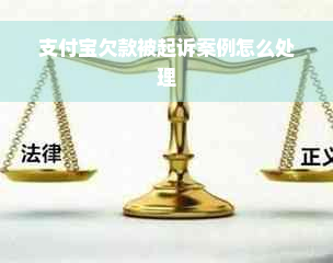 支付宝欠款被起诉案例怎么处理