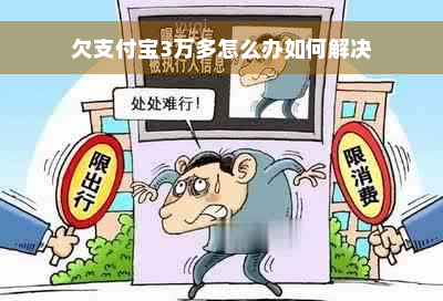 欠支付宝3万多怎么办如何解决