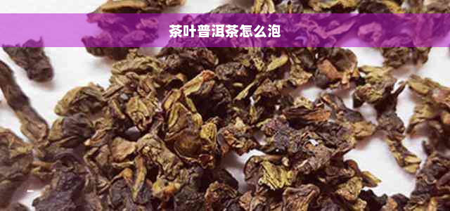 茶叶普洱茶怎么泡