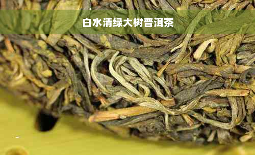 白水清绿大树普洱茶