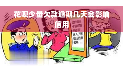 花呗少量欠款逾期几天会影响信用