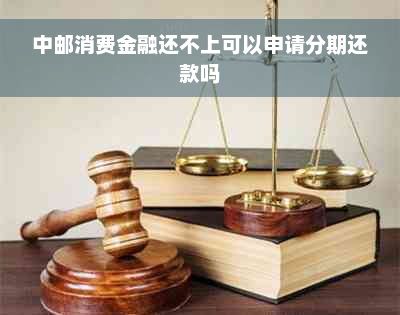 中邮消费金融还不上可以申请分期还款吗