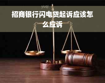 招商银行闪电贷起诉应该怎么应诉