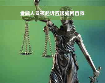 金融人员被起诉应该如何自救