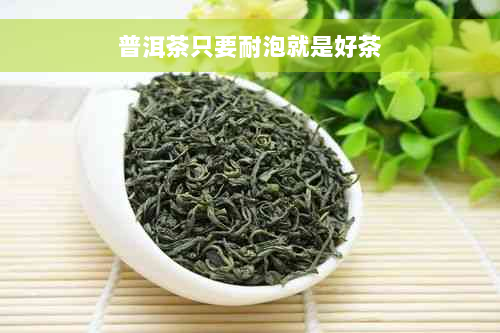 普洱茶只要耐泡就是好茶