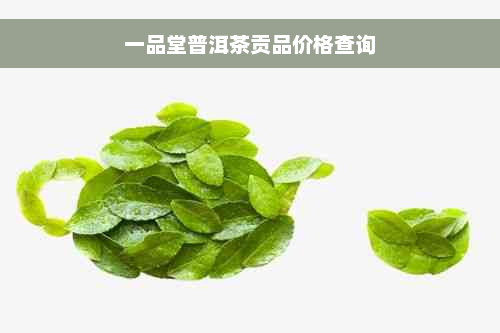 一品堂普洱茶贡品价格查询