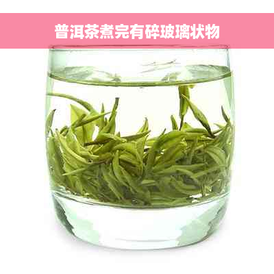 普洱茶煮完有碎玻璃状物