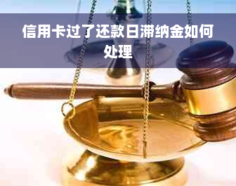 信用卡过了还款日滞纳金如何处理