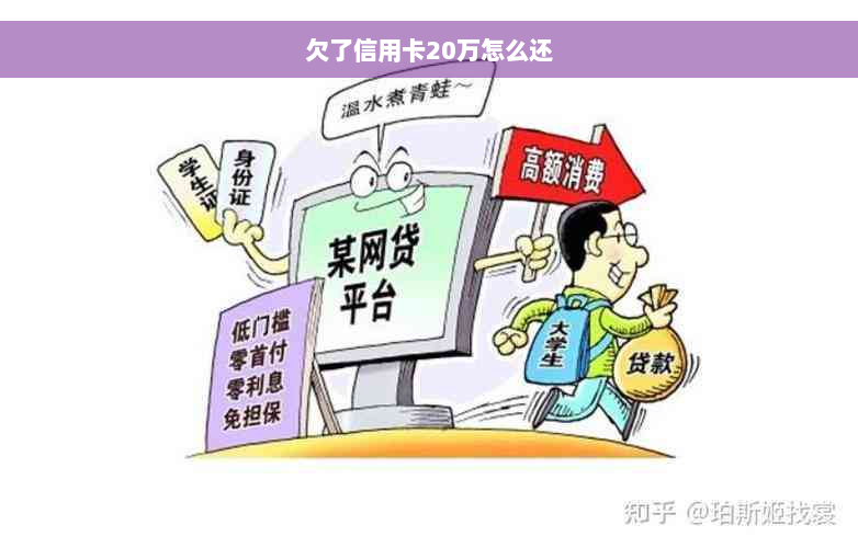 欠了信用卡20万怎么还