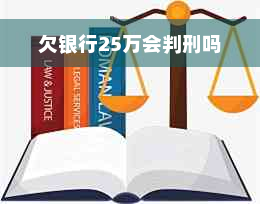 欠银行25万会判刑吗