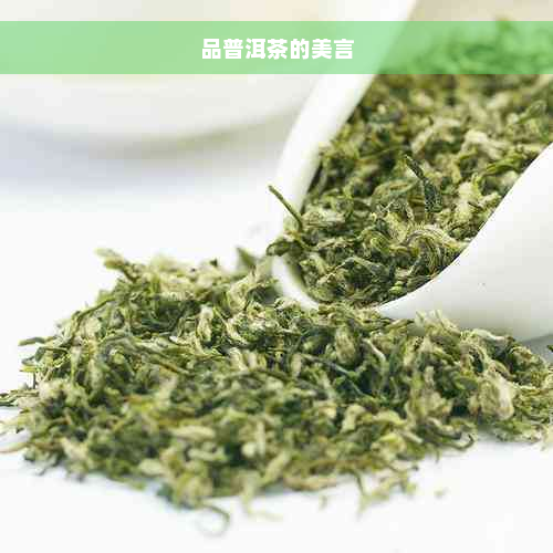 品普洱茶的美言