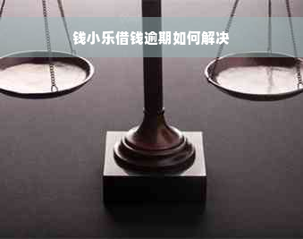 钱小乐借钱逾期如何解决