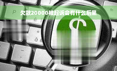 欠款20000被起诉会有什么后果