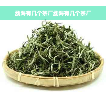 勐海有几个茶厂勐海有几个茶厂