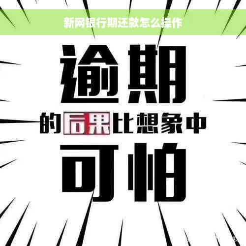 新网银行期还款怎么操作