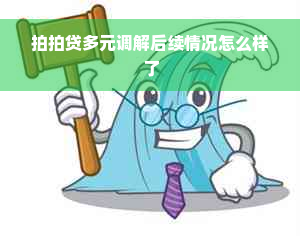 拍拍贷多元调解后续情况怎么样了